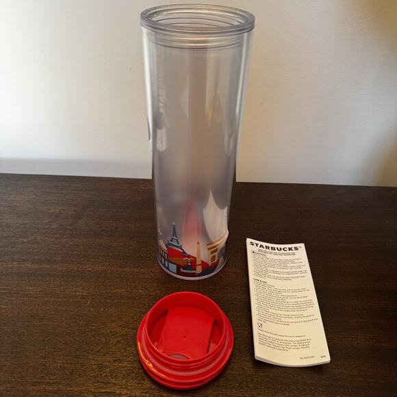 NEW Starbucks Paris France "You are Here" YAH Plastic Tumbler 16 oz 2022 NWT - Picture 15 of 15